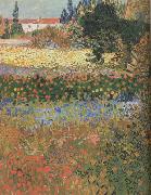 Vincent Van Gogh Flowering Garden (nn04) oil on canvas